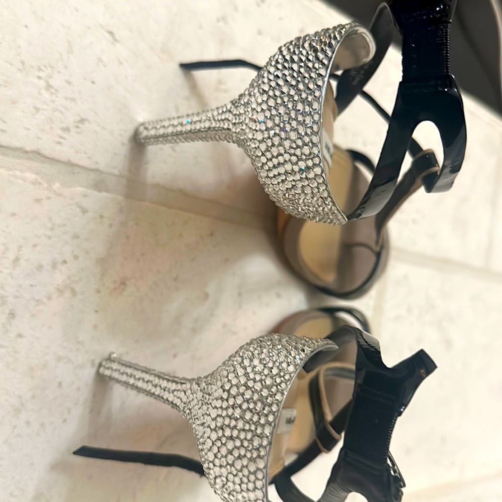 Diane von Furstenberg crystal heel shoes